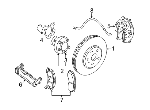 2008 Chevy Corvette Front Brakes Diagram