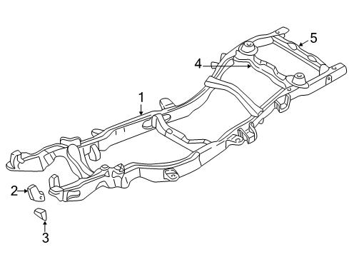 1996 GMC Jimmy Crossmember Diagram for 12383967