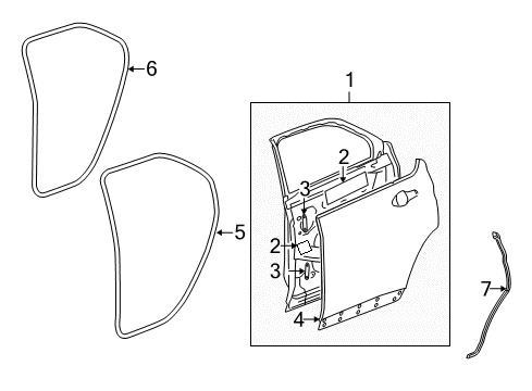 2017 Chevy Equinox Rear Door Diagram