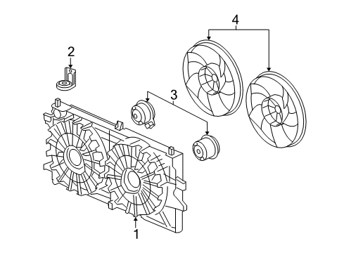 2005 Buick LaCrosse Cooling System, Radiator, Water Pump, Cooling Fan Diagram 3 - Thumbnail