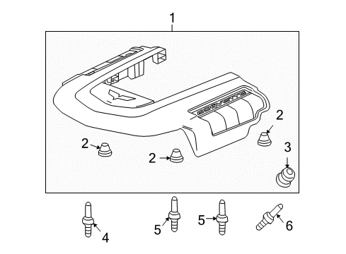 2012 Chevy Corvette Engine Appearance Cover Diagram 2 - Thumbnail