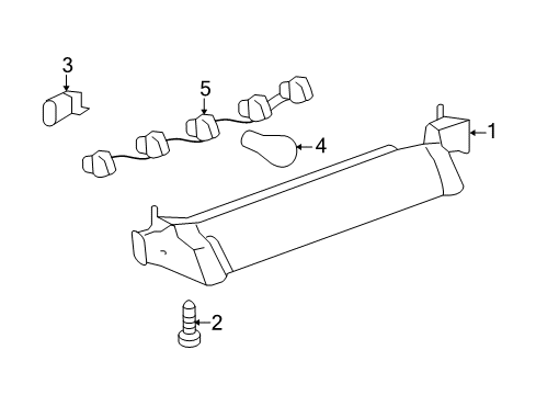 2010 Chevy HHR High Mount Lamps Diagram