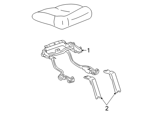 2002 GMC Yukon XL 1500 Tracks & Components Diagram 1 - Thumbnail