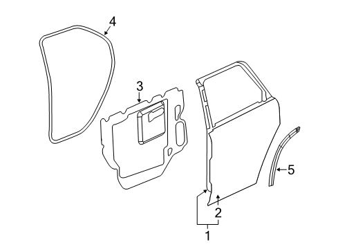 2005 Chevy Equinox Rear Door Diagram