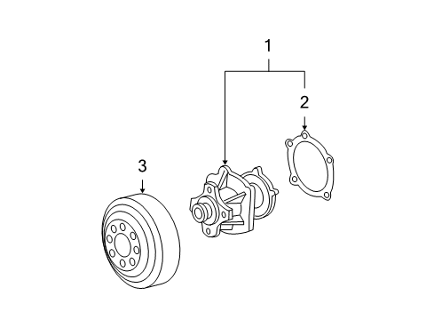 2012 Chevy Colorado Cooling System, Radiator, Water Pump, Cooling Fan Diagram 1 - Thumbnail