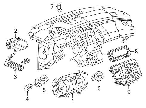 2012 Buick LaCrosse A/C & Heater Control Units Diagram