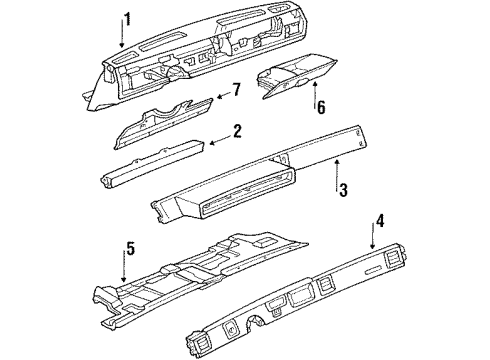 1984 Chevy Celebrity Instrument Panel Diagram