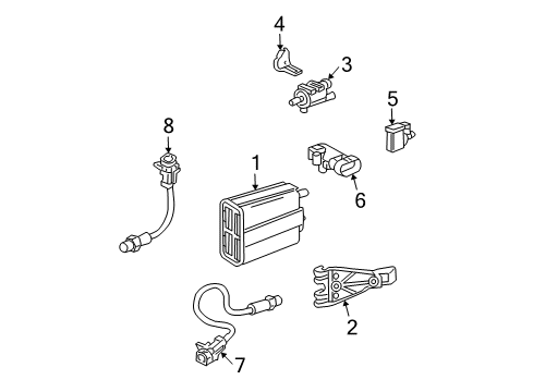 2004 Chevy Trailblazer Emission Components Diagram