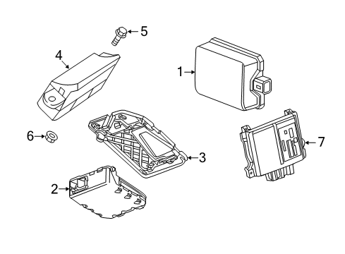 2013 Cadillac SRX Parking Aid Diagram 1 - Thumbnail