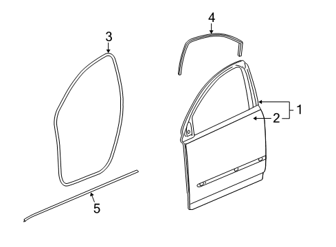 2017 Chevy Traverse Front Door Diagram
