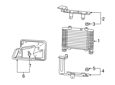 2014 Cadillac CTS Radiator & Components Diagram 3 - Thumbnail