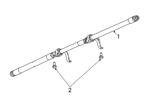 2021 Buick Envision Drive Shaft - Rear Diagram