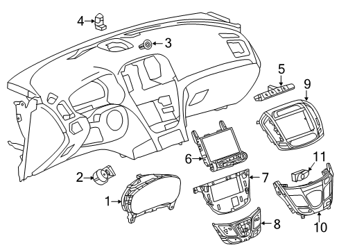 2017 Buick Regal Driver Information Center Diagram