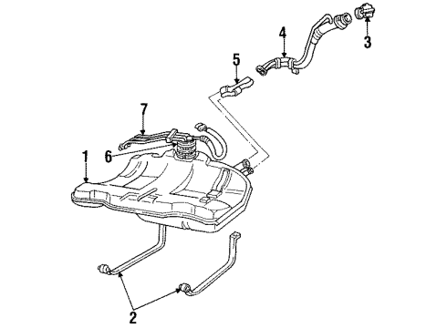1994 Buick LeSabre Fuel Supply Diagram