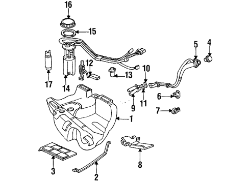 1994 Cadillac DeVille Fuel Supply Diagram