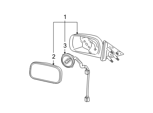 2006 Buick Lucerne Outside Mirrors Diagram