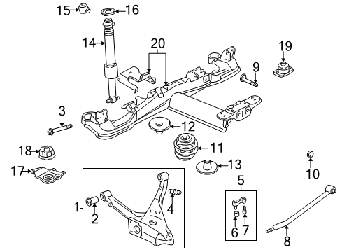1998 Buick Park Avenue Stabilizer Link Washer, Front Diagram for 25628204