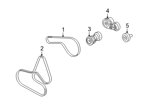 2008 Cadillac SRX Belts & Pulleys, Maintenance Diagram 2 - Thumbnail