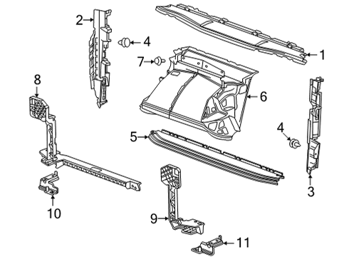 2022 GMC Yukon Splash Shields Diagram 2 - Thumbnail