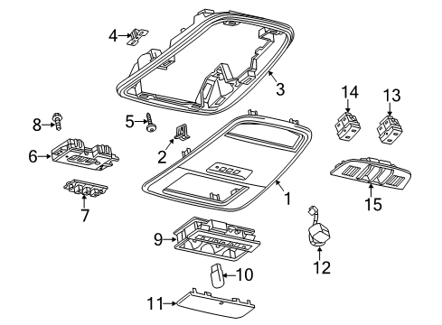 2017 Buick Regal Overhead Console Diagram