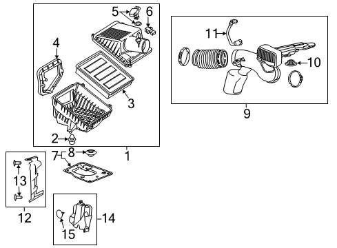 2018 Chevy Silverado 3500 HD Rear Duct Diagram for 23433912
