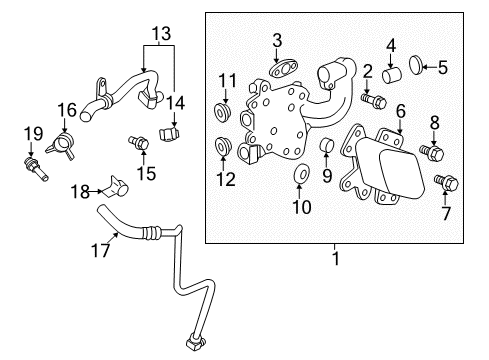 2014 Cadillac CTS Engine Parts & Mounts, Timing, Lubrication System Diagram 14 - Thumbnail