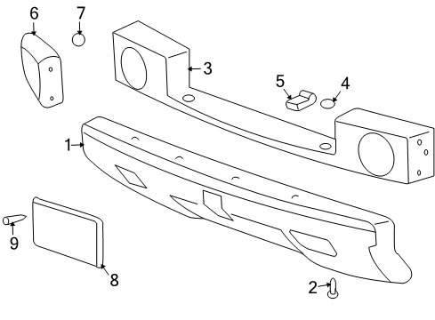 2006 Hummer H2 Front Bumper Diagram
