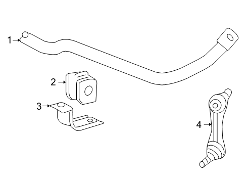 2008 Chevy Corvette Rear Suspension Components, Control Arm, Stabilizer Bar Diagram 3 - Thumbnail