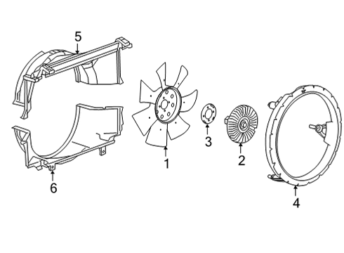 2021 GMC Savana 2500 Cooling System, Radiator, Water Pump, Cooling Fan Diagram 3 - Thumbnail