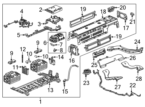 2019 Buick LaCrosse Relay Assembly Diagram for 24297565
