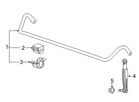 2014 Cadillac CTS Stabilizer Bar & Components - Front Diagram 4 - Thumbnail
