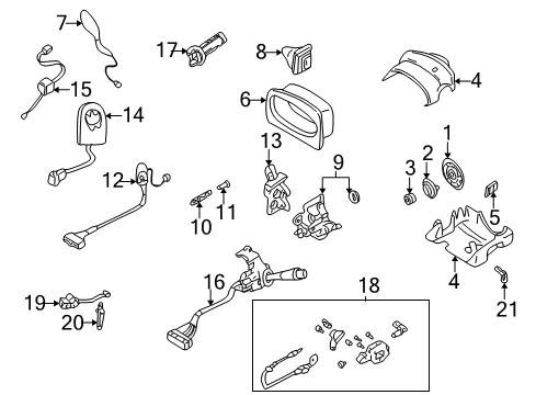 2005 Buick LeSabre Anti-Theft Components Diagram