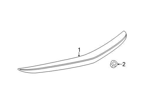 2016 Cadillac XTS High Mount Lamps Diagram