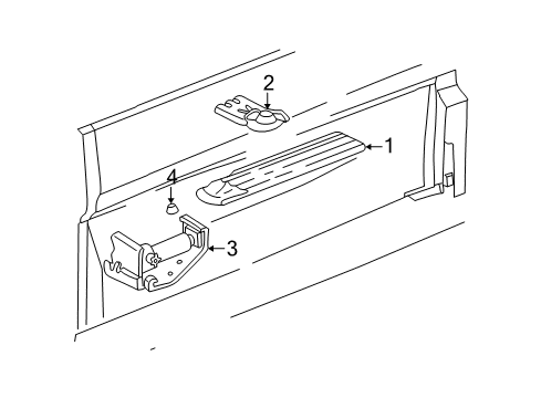 2000 Chevy Silverado 1500 Interior Trim - Cab Diagram 4 - Thumbnail