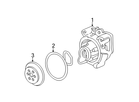 2004 Oldsmobile Alero Cooling System, Radiator, Water Pump, Cooling Fan Diagram 1 - Thumbnail