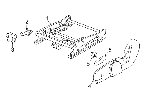 2005 Saturn Vue Tracks & Components Diagram 1 - Thumbnail