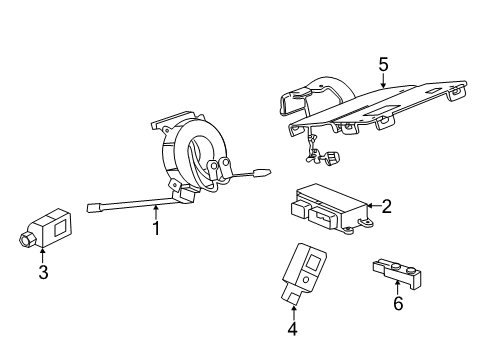 2014 Chevy Malibu Occupant Sensor, Passenger Side Diagram for 23452977