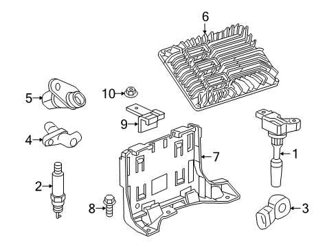 2017 Cadillac CT6 ECM Diagram for 12668693