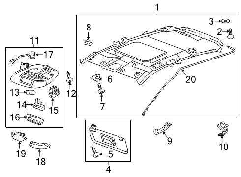 2019 Chevy Spark Display Unit, Black Diagram for 42527640