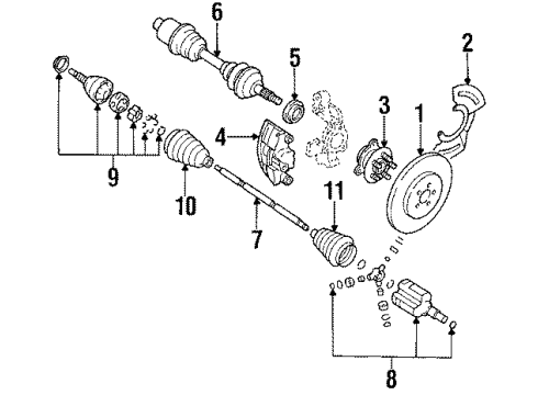 1991 Oldsmobile Cutlass Calais Front Brakes Diagram