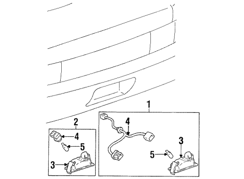 1999 Chevy Prizm License Lamps Diagram