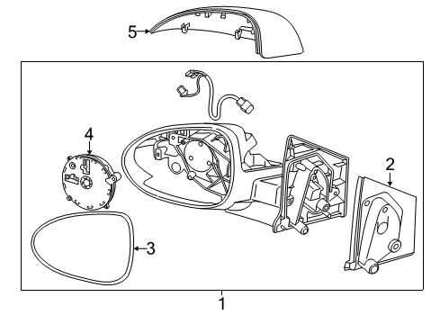 2017 Chevy Sonic Outside Mirrors Diagram