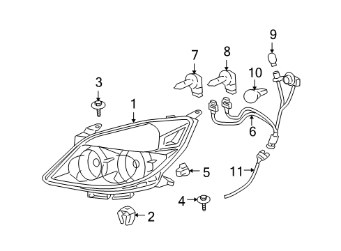 2008 Saturn Aura Harness Diagram for 15859537