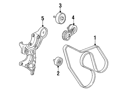 1988 Chevy C3500 Serpentine Belt Diagram for 10230725