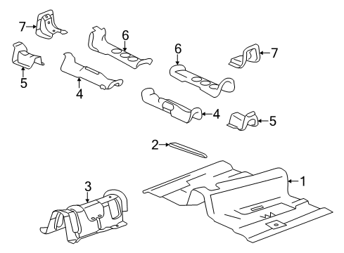 2008 Cadillac CTS Floor Diagram