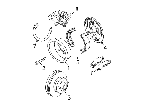 2000 GMC Jimmy Rear Brakes Diagram