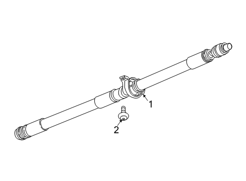 2024 Cadillac XT6 Drive Shaft - Rear Diagram