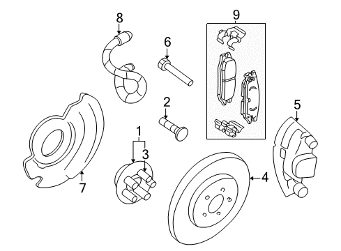 2005 Pontiac Grand Am Front Brakes Diagram