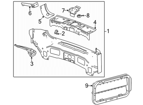 2021 Buick Envision Rear Body Diagram