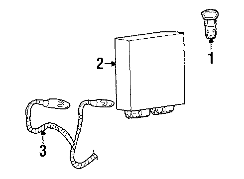 1999 Chevy Lumina Harness, Black Diagram for 15862656
